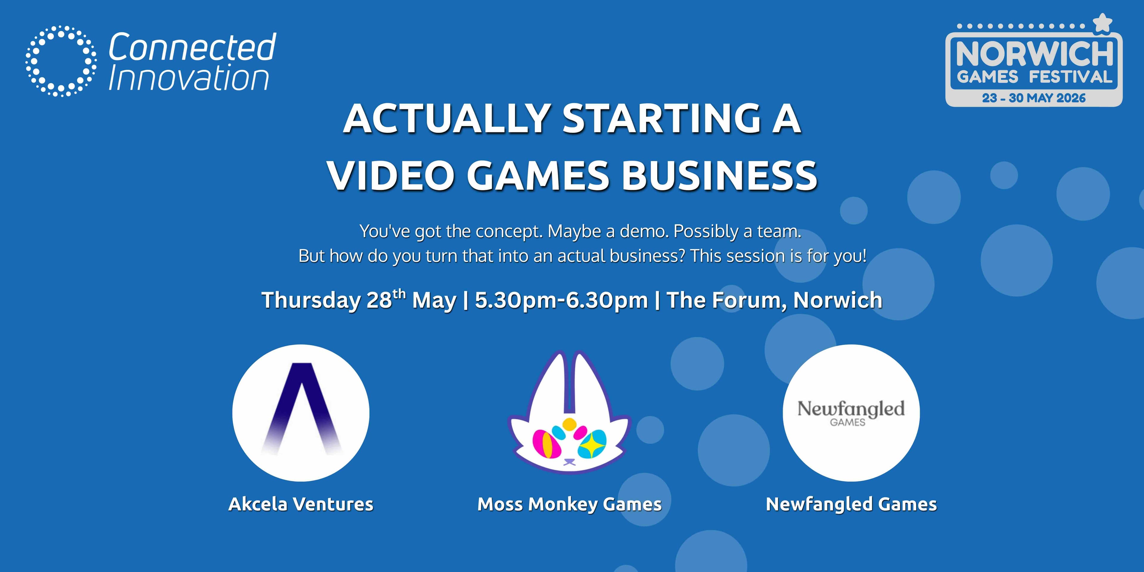 Actually Starting a Video Games Business: We're Speaking at Norwich Games Festival