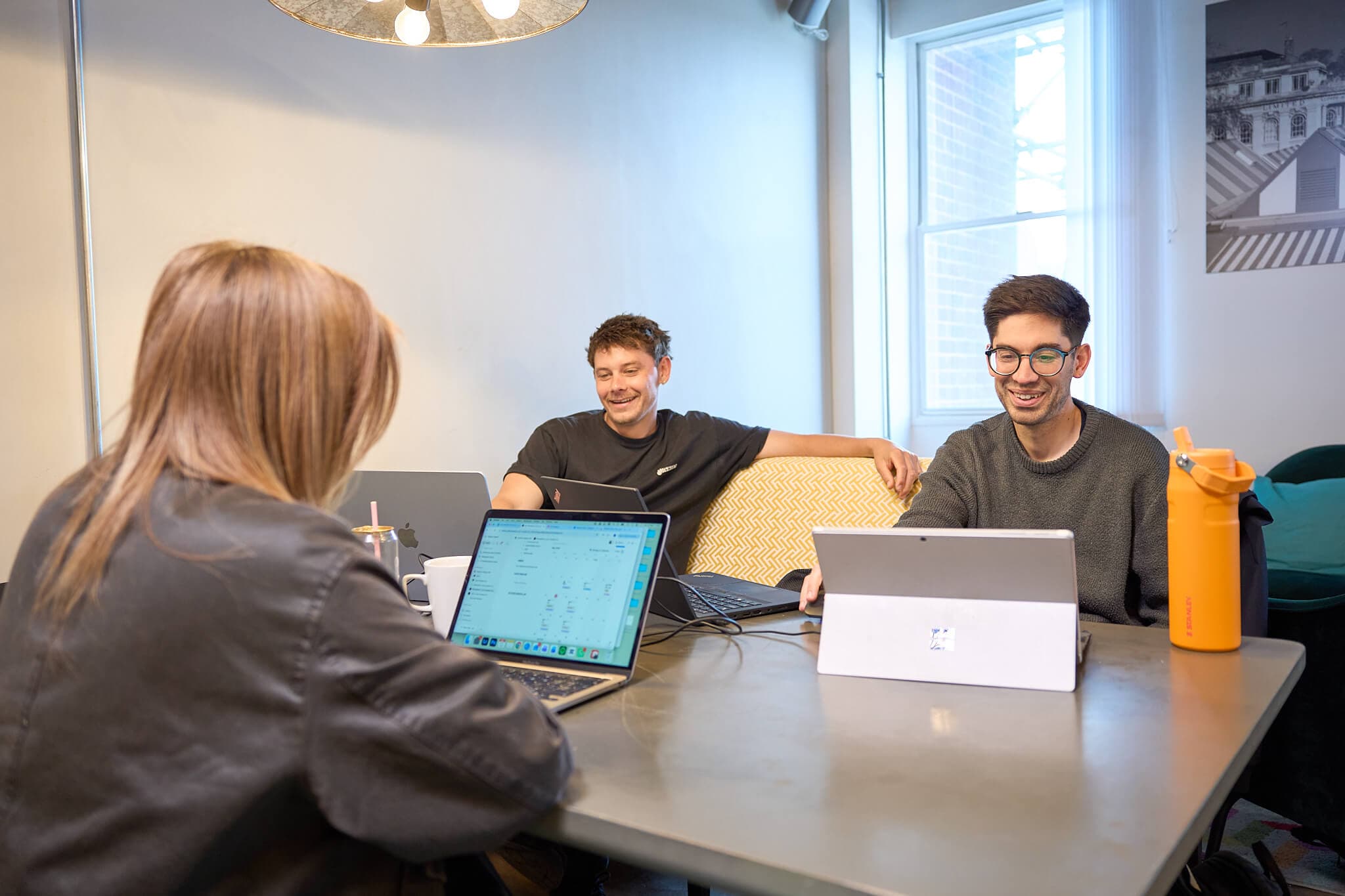Founders working together at the Akcela incubator in Norwich